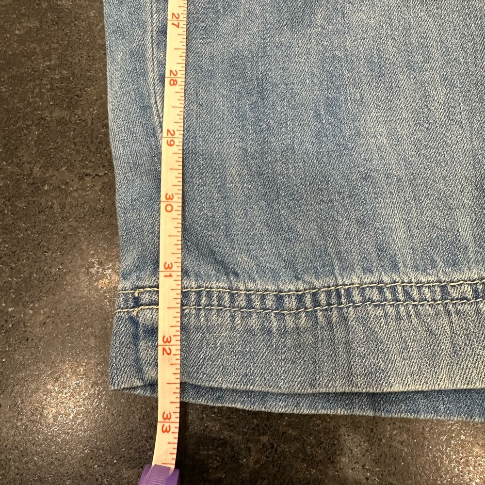 *NEW (Online Order)* FREE PEOPLE Birch Denim Coastal Blue Barrel Fit — 24 - Picture 6 of 10